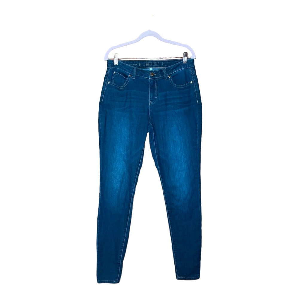 JENNIFER LOPEZ Blue Curvy Skinny Jeans 6L